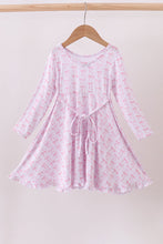 Premium tiny bow delight bamboo dress - ARIA KIDS