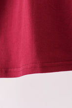 Premium Maroon Georgia bulldog applique dress - ARIA KIDS