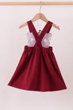 Premium Maroon Georgia bulldog applique dress - ARIA KIDS