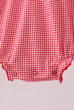 Premium Red Georgia bulldog bow embroidery bubble - ARIA KIDS