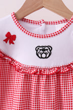 Premium Red Georgia bulldog embroidery ruffle pants set - ARIA KIDS