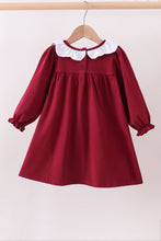 Premium Maroon Georgia bulldog applique dress - ARIA KIDS