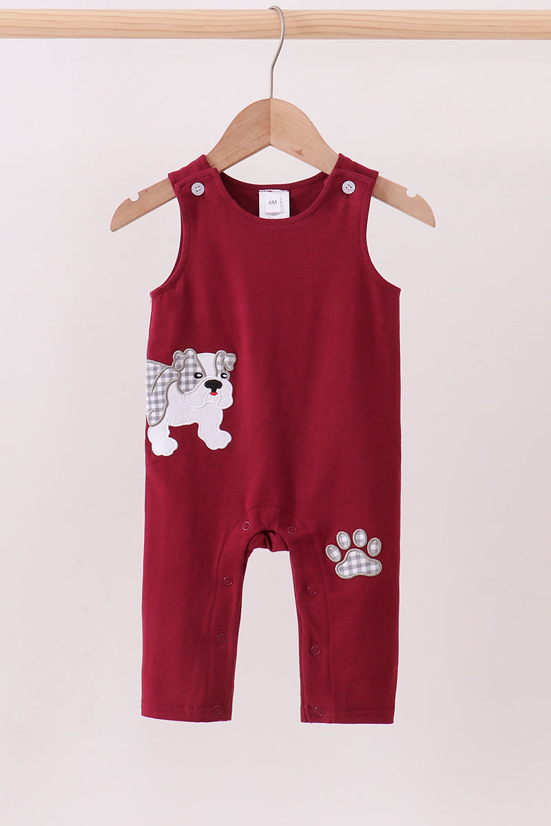Premium Maroon Georgia bulldog applique jonjon - ARIA KIDS