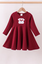 Premium Maroon Georgia bulldog applique dress - ARIA KIDS