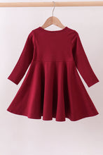 Premium Maroon Georgia bulldog applique dress - ARIA KIDS
