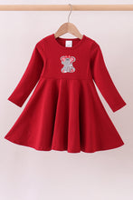 Premium Red Alabama elephant applique dress - ARIA KIDS