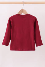 Premium Maroon Georgia bulldog applique top - ARIA KIDS