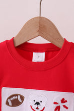 Premium Red Georgia bulldog embroidery top - ARIA KIDS