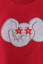 Premium Maroon Alabama elephant applique top - ARIA KIDS
