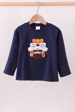 Premium Navy Auburn tiger applique top - ARIA KIDS