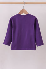 Premium Purple LSU tiger applique top - ARIA KIDS