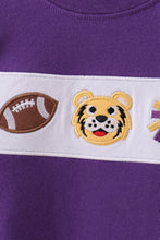 Premium Purple LSU tiger applique top - ARIA KIDS