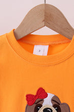 Premium Orange Tennessee puppy applique top - ARIA KIDS