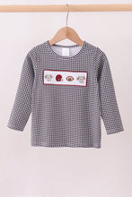 Premium Black Alabama elephant embroidery top - ARIA KIDS