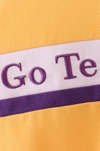 Premium Yellow LSU Go Team embroidery top - ARIA KIDS