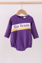 Premium Purple LSU Go Team embroidery bubble - ARIA KIDS