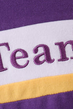 Premium Purple LSU Go Team embroidery bubble - ARIA KIDS