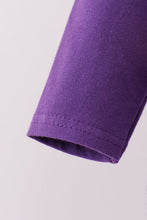 Premium Purple LSU Go Team embroidery bubble - ARIA KIDS