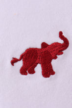 Premium White Alabama elephant embroidery pants set - ARIA KIDS