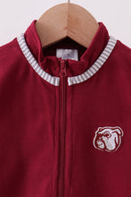Premium Maroon Georgia bulldog embroidery vest - ARIA KIDS