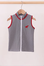 Premium Black Alabama elephant embroidery vest - ARIA KIDS