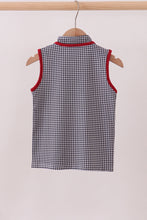 Premium Black Alabama elephant embroidery vest - ARIA KIDS