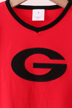 Premium Red Georgia applique top - ARIA KIDS
