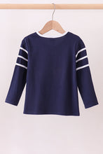 Premium Navy Auburn tiger applique top - ARIA KIDS