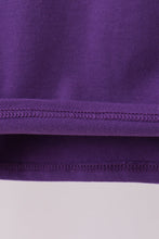 Premium Purple LSU 01 applique top - ARIA KIDS