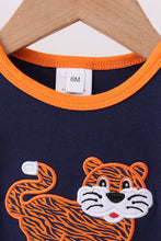 Premium Navy Auburn tiger applique bubble - ARIA KIDS