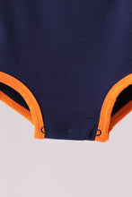 Premium Navy Auburn tiger applique bubble - ARIA KIDS