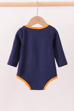 Premium Navy Auburn tiger applique bubble - ARIA KIDS