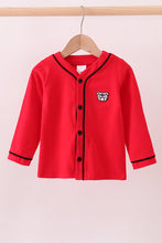 Premium Red Georgia bulldog embroidery cardigan - ARIA KIDS