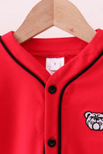 Premium Red Georgia bulldog embroidery cardigan - ARIA KIDS