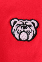 Premium Red Georgia bulldog embroidery cardigan - ARIA KIDS