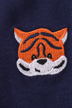 Premium Navy Auburn tiger embroidery cardigan - ARIA KIDS