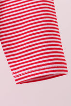 Premium Red Georgia bulldog embroidery stripe top - ARIA KIDS