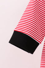 Premium Red Georgia stripe bulldog romper - ARIA KIDS