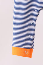 Premium Blue Auburn stripe tiger romper - ARIA KIDS