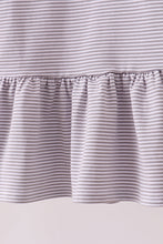 Premium Orange Tennessee stripe puppy embroidery dress - ARIA KIDS