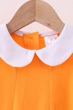 Premium Orange Tennessee puppy applique dress - ARIA KIDS