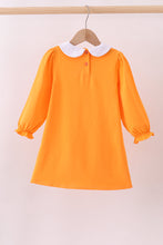 Premium Orange Tennessee puppy applique dress - ARIA KIDS