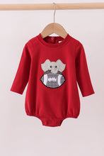 Premium Maroon Alabama elephant football applique bubble - ARIA KIDS