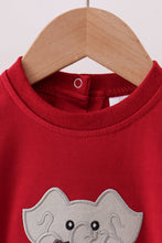 Premium Maroon Alabama elephant football applique bubble - ARIA KIDS