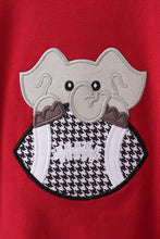 Premium Maroon Alabama elephant football applique bubble - ARIA KIDS