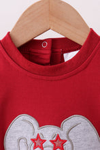 Maroon elephant Alabama football applique bubble - ARIA KIDS