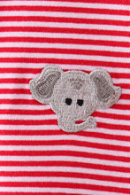 Premium Red Tennessee stripe elephant embroidery button down shirt - ARIA KIDS