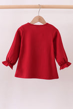 Premium Maroon Alabama elephant football applique top - ARIA KIDS