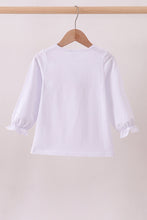 Premium White Tennessee puppy applique top - ARIA KIDS