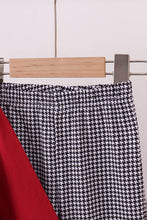 Premium Maroon Alabama elephant football embroidery gingham pants set - ARIA KIDS